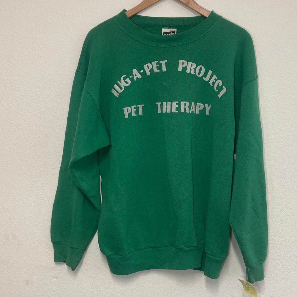 Vintage Pet Therapy crew neck. Large